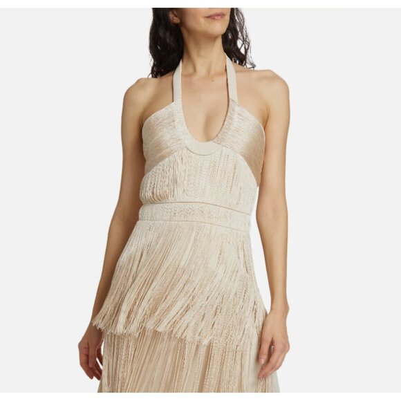 Jonathan Simkhai Cream Fringe Maxi Dress - Picture 6 of 16